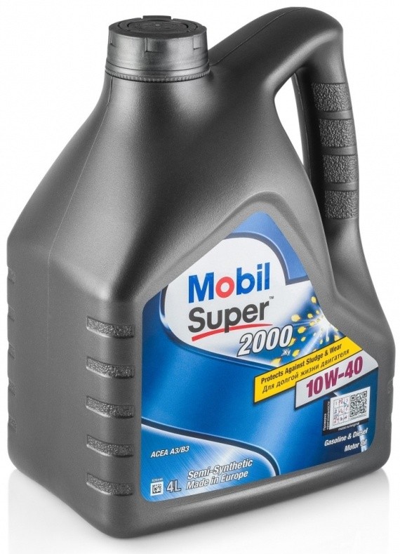 MOBIL SUPER 2000 X1 10W40 SLCF полусинтетическое 4 л.
