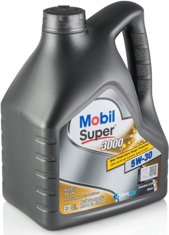 MOBIL SUPER 3000 XE 5W30 SMSLCF синтетическое 4 л.