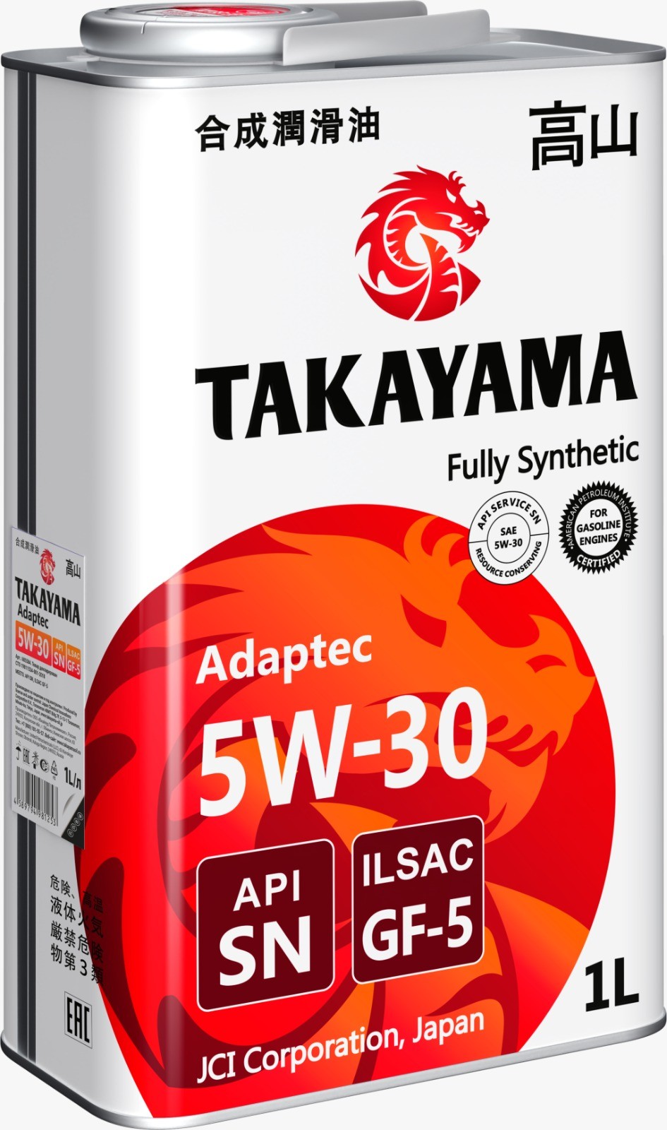 TAKAYAMA ADAPTEC 5W30 SN GF-5 синтетическое 1 л. железо