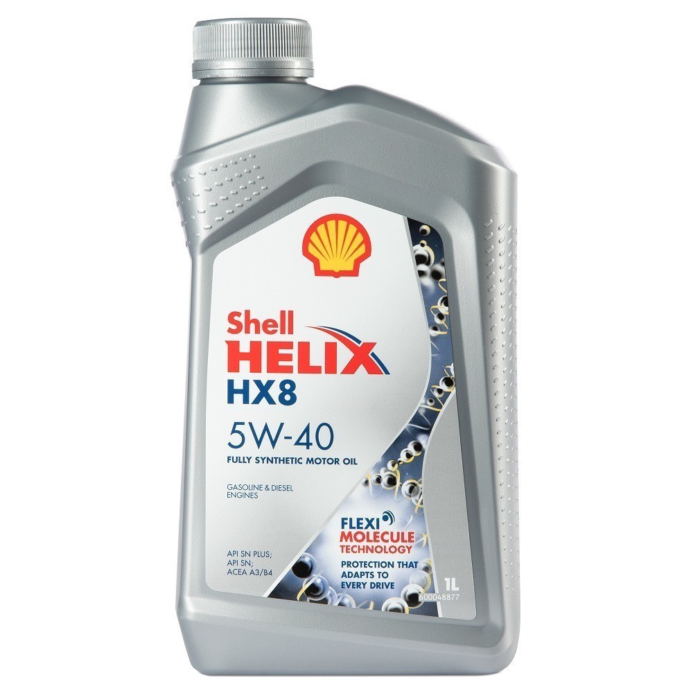 SHELL HELIX HX8 SYNTHETIC 5W40 SNplusSNCF синтетическое 1 л. face