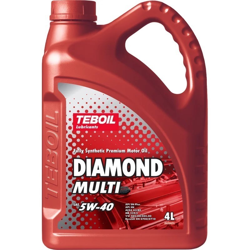 TEBOIL DIAMOND MULTI 5W40 синтетическое 4 л.