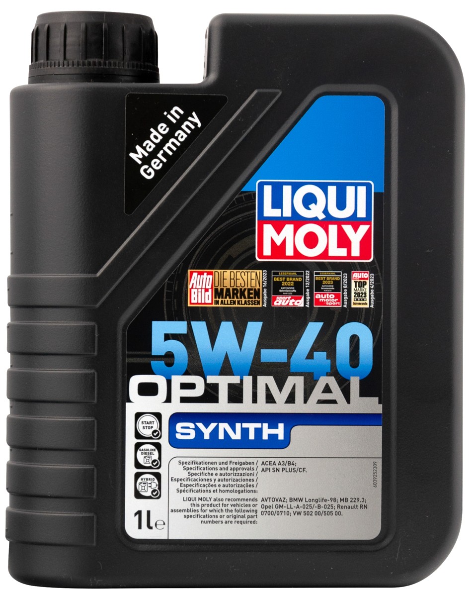 LIQUIMOLY OPTIMAL SYNTH 5W40 SN/CF A3/B4 1 л.
