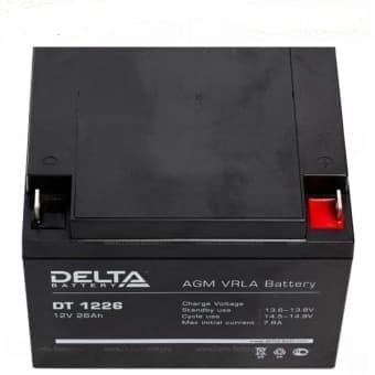 Аккумулятор DELTA DT - 12v  26Ah (1226).