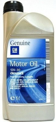 GENERAL MOTORS DEXOS 2 5W30 SM/CF синтетическое 1 л.