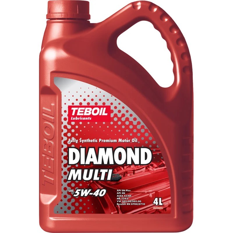 TEBOIL DIAMOND MULTI 5W40 синтетическое 4 л.
