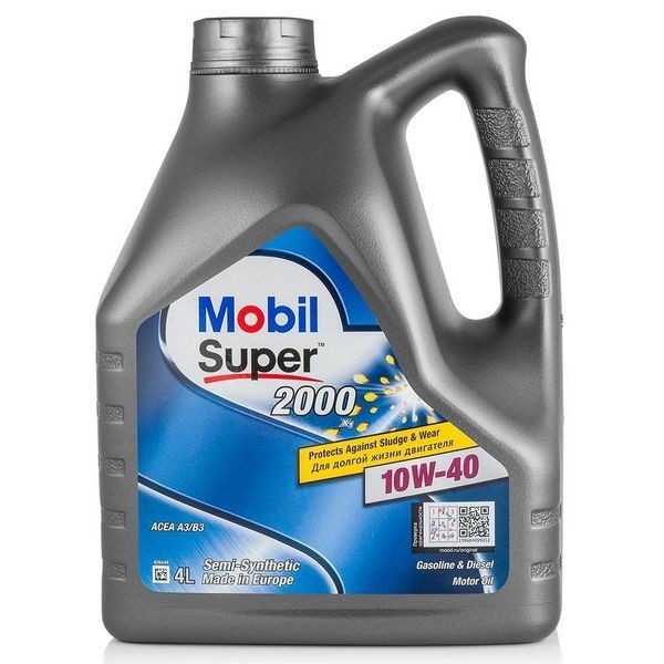 MOBIL SUPER 2000 X1 10W40 SLCF полусинтетическое 4 л. face
