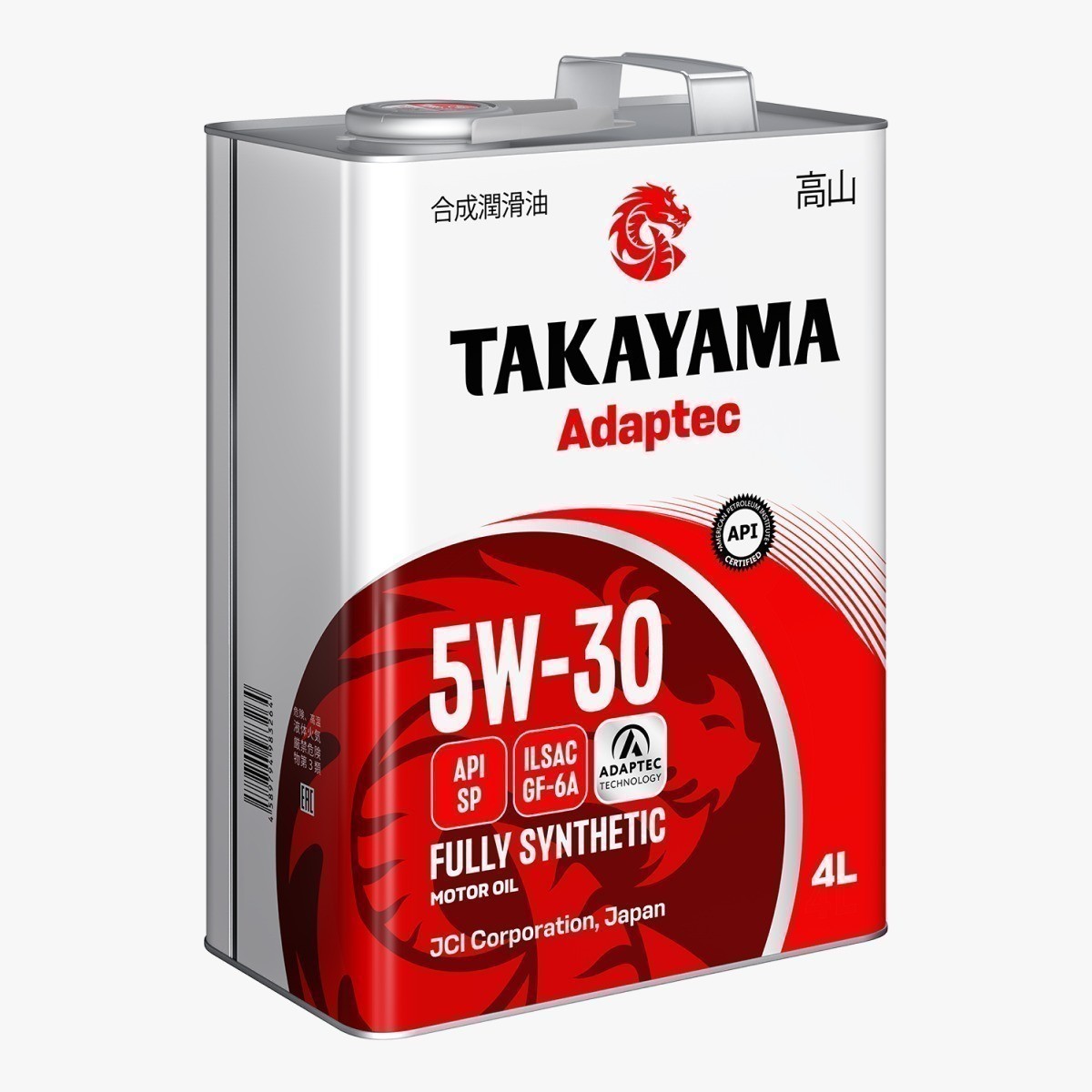 TAKAYAMA ADAPTEC 5W30 GF-6A SP синтетическое 4 л. железо