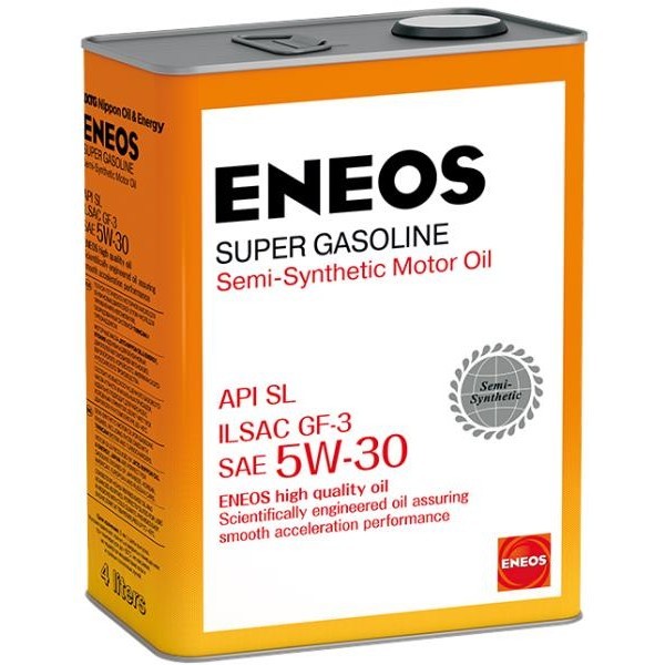 ENEOS GASOLINE 5W30 SL полусинтетическое 4 л.