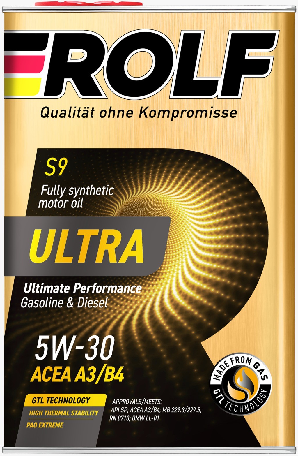 ROLF ULTRA 5W30 SP A3/B4 синтетическое 4 л. железо