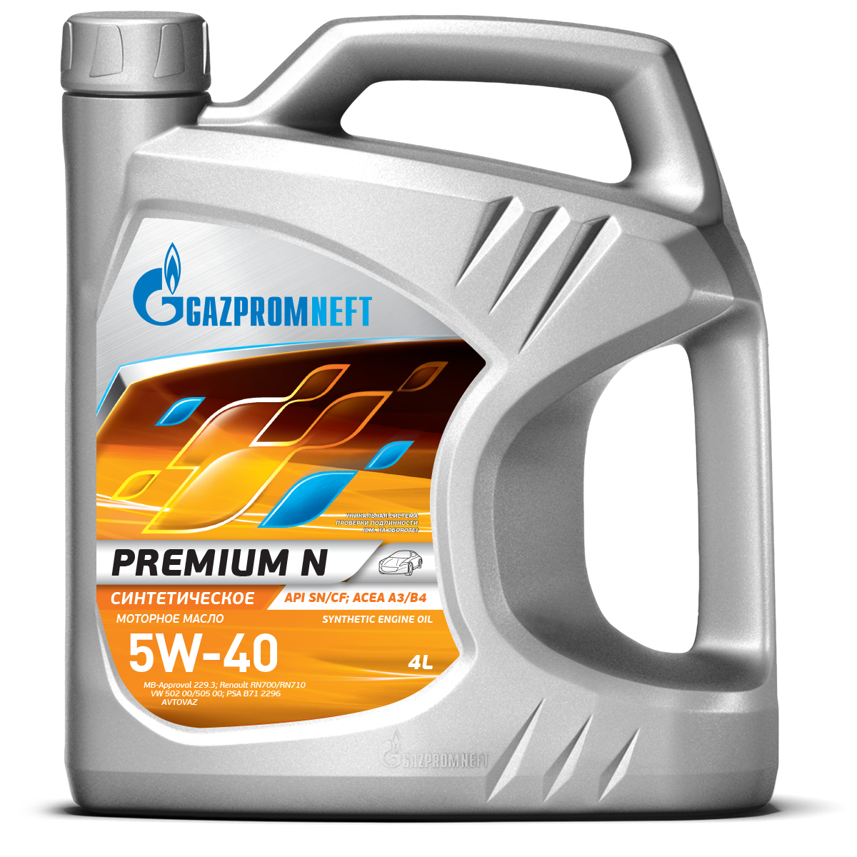 GAZPROMNEFT PREMIUM N 5W40 SN/CF 4 л.