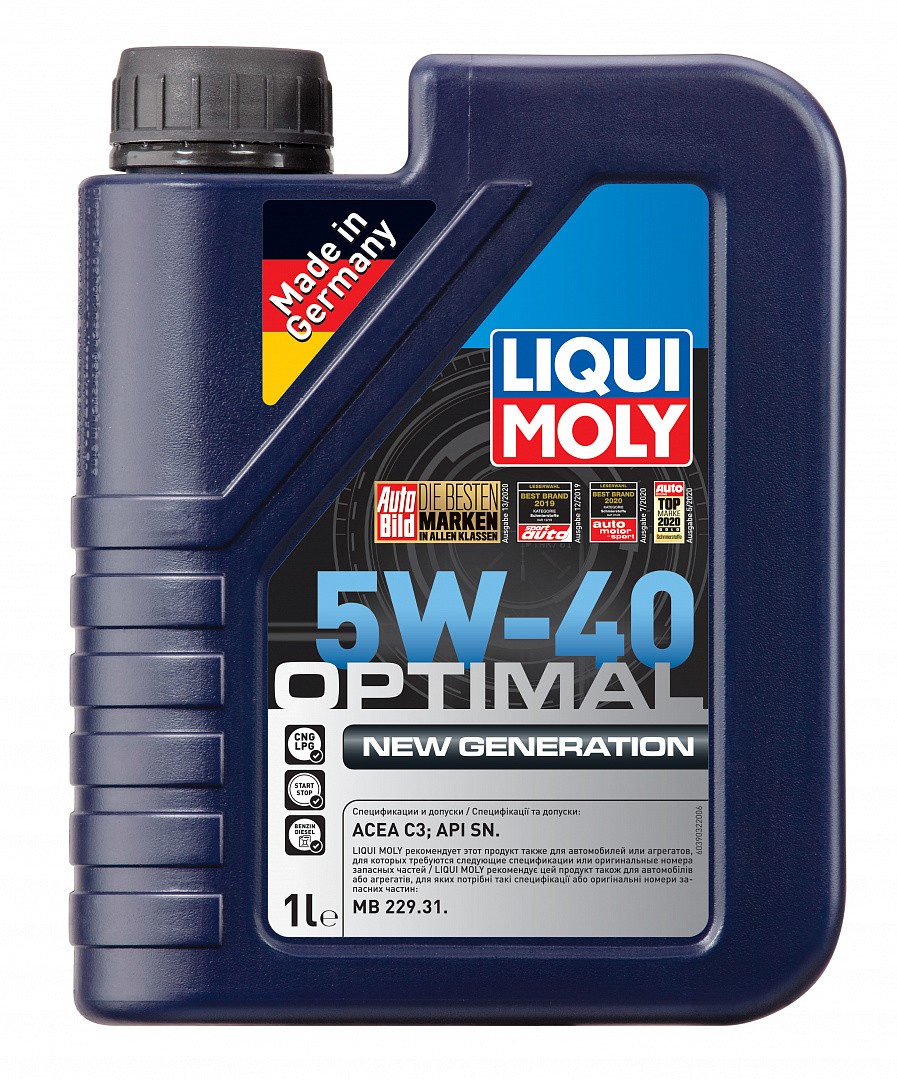 LIQUIMOLY OPTIMAL NEW GENERATION 5W40 SN C3 синтетическое 1 л.