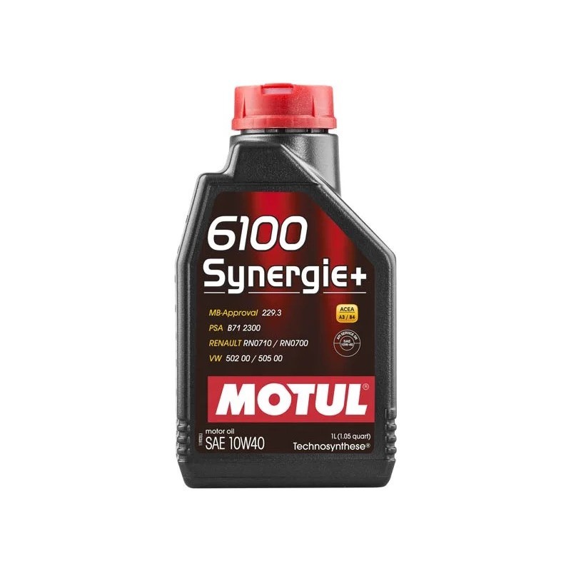 MOTUL 6100 SYNERGIE+ 10W40 SNCF полусинтетическое 1 л.