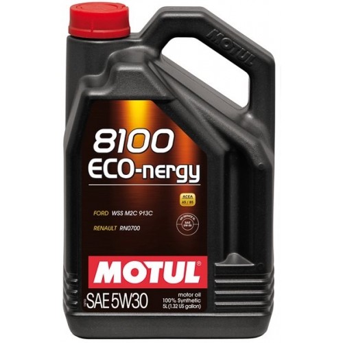 MOTUL 8100 ECO-NERGY 5W30 SL/CF синтетическое 5 л.