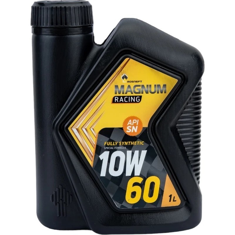ROSNEFT MAGNUM RACING 10W60 SN A3B4 синтетическое 1 л. пластик face