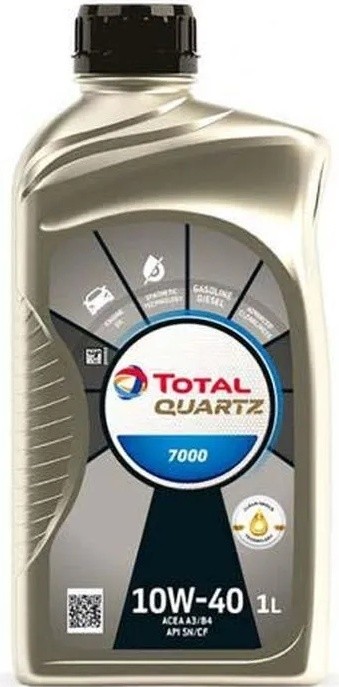 TOTAL QUARTZ 7000 10W40 SN/CF полусинтетическое 1 л.