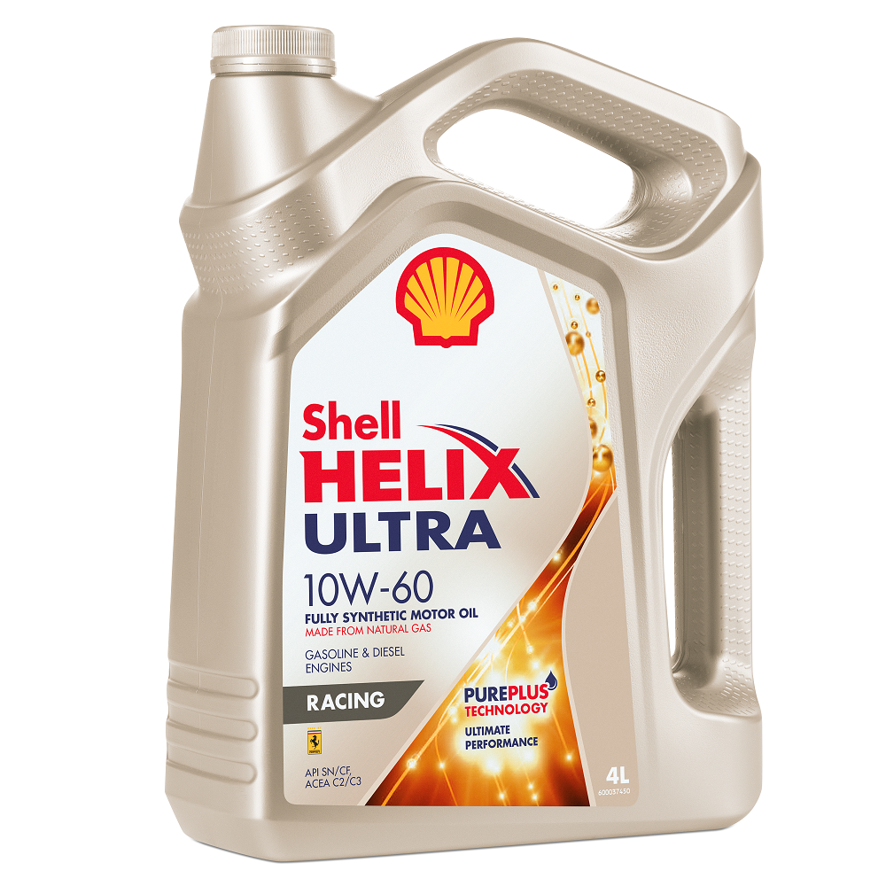 SHELL HELIX ULTRA RACING 10W60 SNCF синтетическое 4 л.