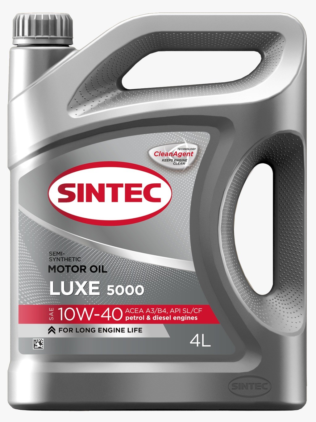 SINTEC LUXE 5000 10W40 SLCF полусинтетическое 4 л. face