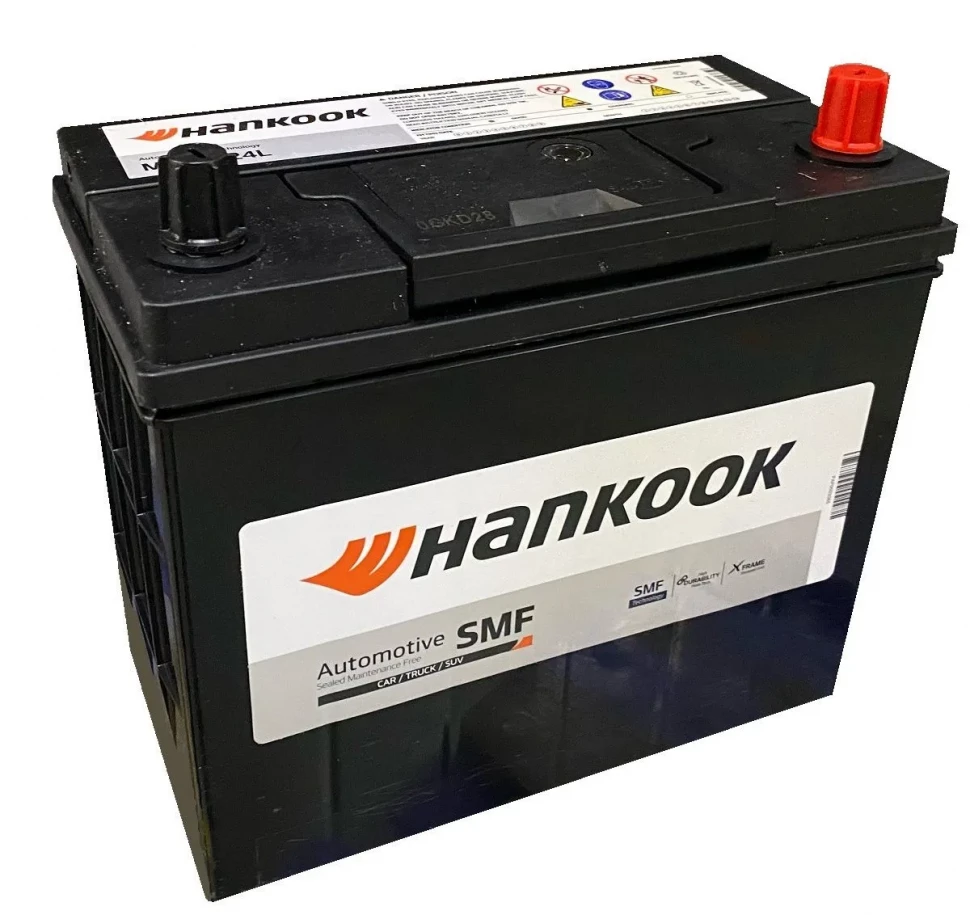 Аккумулятор HANKOOK 6СТ-48.0 (60B24L)  тонк.кл.