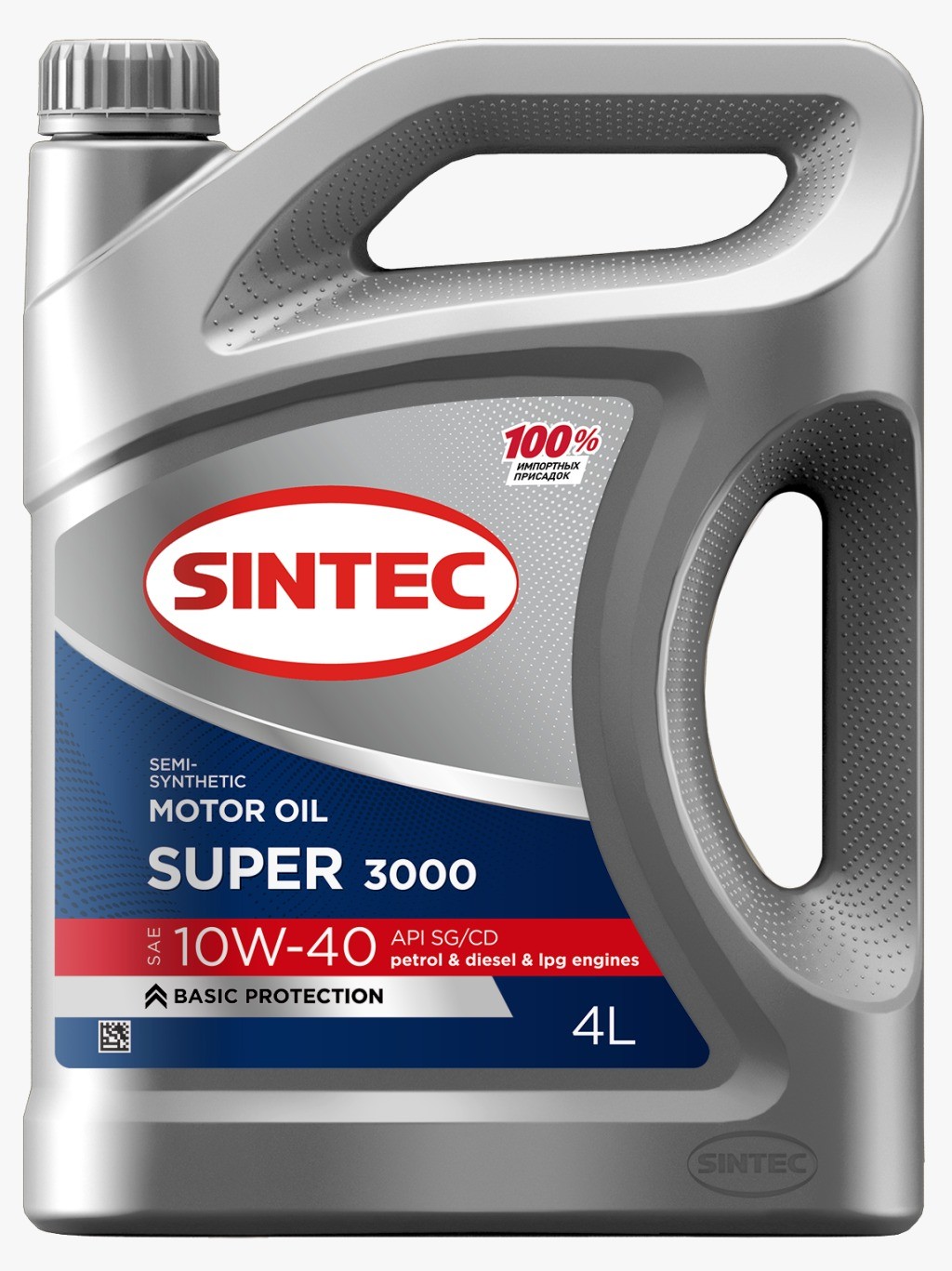 SINTEC SUPER 3000 10W40 SGCD полусинтетическое 4 л face