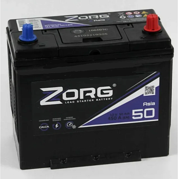 Аккумулятор ZORG 6СТ-50.0 (B24R) тонк.кл./бортик