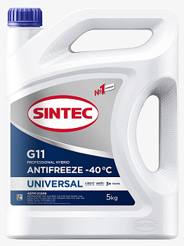 Антифриз SINTEC A-40 UNIVERSAL синий G11 5 л.