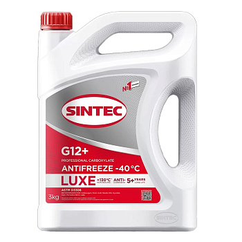 Антифриз SINTEC LUXE красный G12+ 3кг