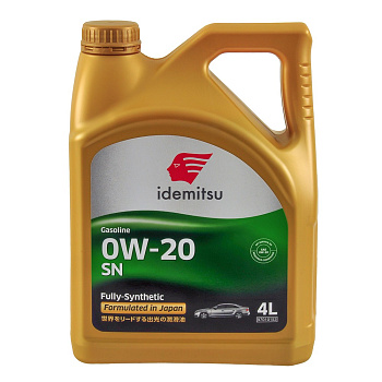 IDEMITSU 0W20 SN синтетическое 4 л. пластик