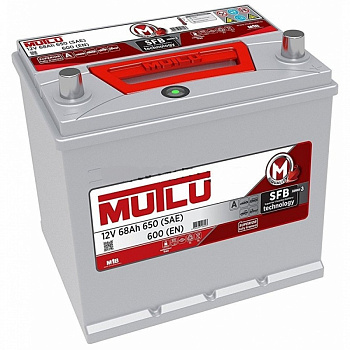 Аккумулятор Mutlu SFB M3 6СТ-68.0 (70D23FL) бортик