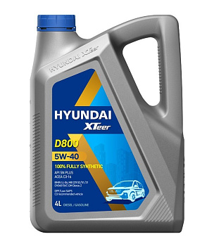 HYUNDAI XTEER D800 DIESEL ULTRA 5W40 SN PLUS 4 л. пластик Корея