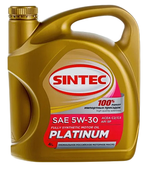 SINTEC PLATINUM 5W30 SP синтетическое 4 л.