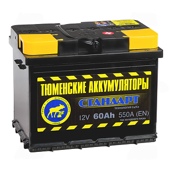 Аккумулятор Тюмень STANDARD 6СТ -60.0 L