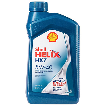 SHELL HELIX HX7 5W40 SN/CF полусинтетическое 1 л.