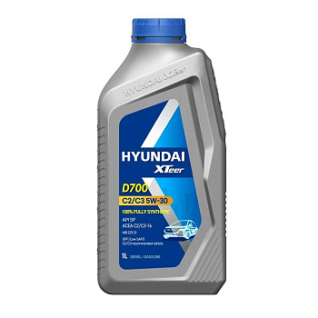 HYUNDAI XTEER D700 DIESEL ULTRA 5W30 C2/C3 1 л. пластик Корея
