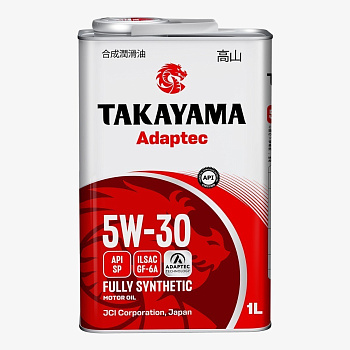 TAKAYAMA ADAPTEC 5W30 GF-6A SP синтетическое 1 л. железо