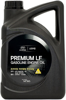 HYUNDAI PREMIUM LF 5W20 SM, GF-4 синтетическое 4л (пластик Корея) 