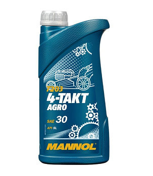 MANNOL 4-TAKT AGRO SAE 30 SL минеральное 1 л. MN7203-1 пластик