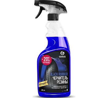 Чернитель-полироль шин GraSS "BLACK RUBBER" Antistatic триггер 600 мл.