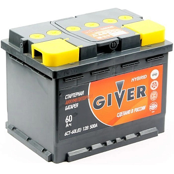 Аккумулятор GIVER HYBRID 6СТ-60.1