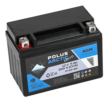 Аккумулятор POLUS ARCTIC MOTO 6CT-9 (PTX9-BS) AGM