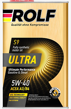 ROLF ULTRA 5W40 SP A3/B4 синтетическое 1 л. железо