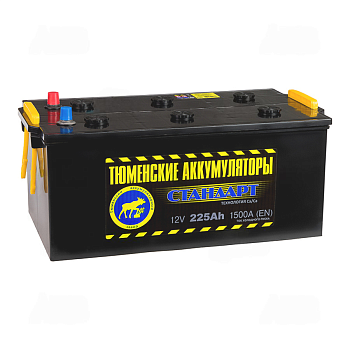 Аккумулятор Тюмень STANDARD 6СТ -225 евро.конус