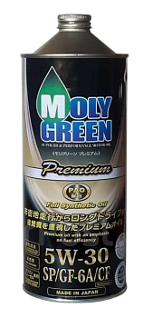 MOLY GREEN PREMIUM 5W30 SP GF-6A синтетическое 1 л. железо