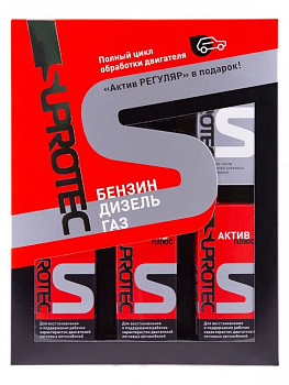 SUPROTEC "Актив Плюс" Присадка в моторное масло Набор 3*90 мл + 1*100 мл.