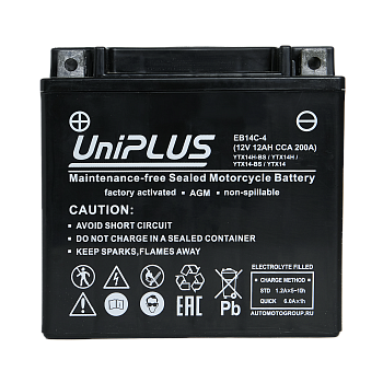 Аккумулятор UniPLUS High Performance EB14C-4, 12 Ач