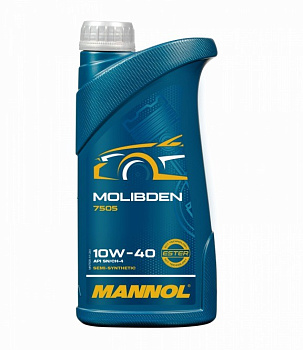 MANNOL MOLIBDEN 10W40 SN/CH-4 полусинтетическое 1 л. MN7505-1 пластик
