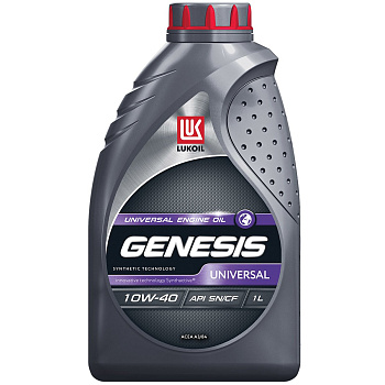 ЛУКОЙЛ GENESIS UNIVERSAL 10W40 SN A3/B4 полусинтетическое 1 л.