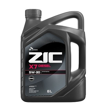ZIC X7 DIESEL 5W30 SL/CF синтетическое 6 л.