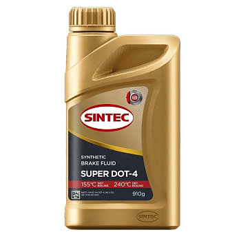 Тормозная жидкость SINTEC SUPER DOT-4  910 г.