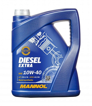 MANNOL DIESEL EXTRA 10W40 SN/CH-4 A3/B4 полусинтетическое 5 л. MN7504-5 пластик