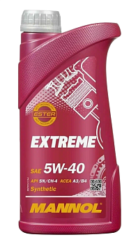 MANNOL EXTREME 5W40 SN/CH-4 A3/B4 синтетическое 1 л.